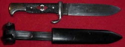 Nazi Hitler Youth Transitional Knife with Motto by Henckels...$295 SOLD