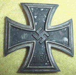 Nazi Iron Cross 1st Class with Vaulted Shape...$195 SOLD