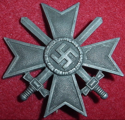 Nazi War Service Cross 1st Class with Swords by Wilhelm Deumer, Ludenscheid...$110 SOLD