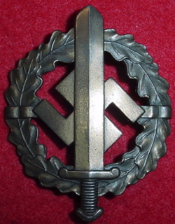Nazi SA Sports Badge in Bronze with Serial Number...$70 SOLD