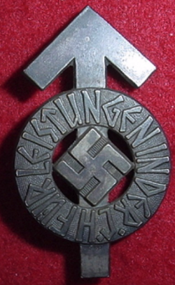 Nazi Hitler Youth Leistungen Badge with Serial Number...$75 SOLD