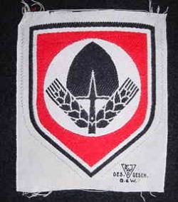 Nazi RAD Sports Shirt Patch...$25 SOLD