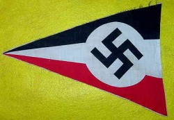 Nazi Swastika National Colors Pennant...$65 SOLD