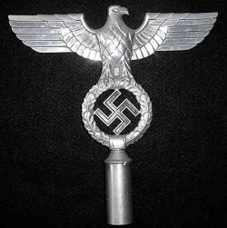 Nazi NSDAP Eagle/Swastika Flag Pole Top...$425 SOLD