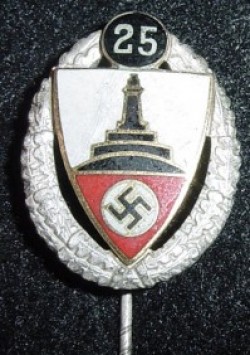 Nazi RKB 25-Year Membership Stickpin Badge...$35 SOLD