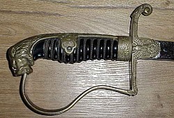 Nazi Army Officer's Lionhead Sword by Horster...$450 SOLD