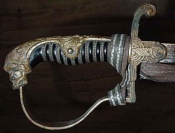 Nazi Army Officer's Lionhead Sword by Eickhorn with Knot...$375 SOLD