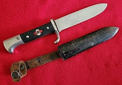 Original Nazi Hitler Youth Knife with Motto by Hartkopf & Co...$585 SOLD