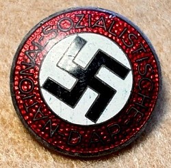 Original Nazi NSDAP Party Member's Badge Marked 