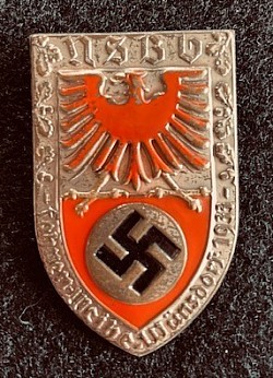 Original Nazi 1933 “NSBO” Flag Consecration Badge