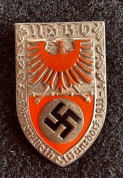 Original Nazi 1933 “NSBO” Flag Consecration Badge
