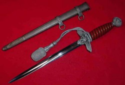 Nazi Luftwaffe Officer’s 2nd Model Dagger with Portapee...$410 SOLD