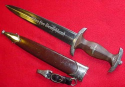 Nazi SA Dagger by Gustav Spitzer with Hanger Clip...$495 SOLD