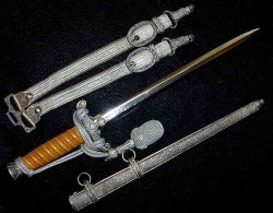 Nazi Army Officer’s Dress Dagger by WKC with Hangers and Portapee...$595 SOLD