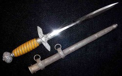 Nazi Luftwaffe Officer’s Dress Dagger by Tiger...$475 SOLD