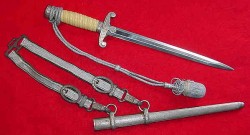 Nazi Army Officer's Dagger with Deluxe Hangers and Portapee...$475 SOLD