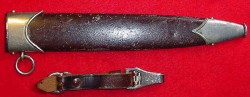 Nazi SA Dagger Scabbard with Hanger Clip...$150 SOLD