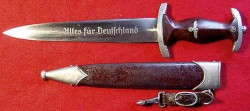 Nazi SA Dagger by RARE Maker C & R Linder of Solingen-Weyer...$375 SOLD