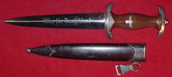 Nazi SA Dagger Dated 1941 by Tigerwerk Lauterjung & Co...$450 SOLD