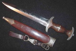 Nazi SA Dagger by Hartkopf & Co. with Hanger Clip and Belt Loop...$485 SOLD