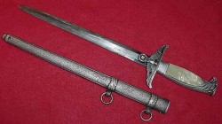 Nazi Government Officials Dress Dagger by Alcoso with shortened blade and drill holes...$795 SOLD