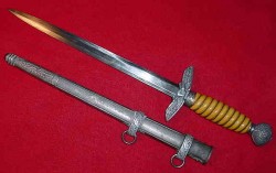 Nazi Luftwaffe Officer’s 2nd Model De-Nazified Dagger by Tiger...$265 SOLD