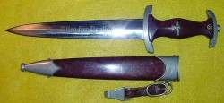 Nazi SA Dagger by Carl Heidelberg with Hanger Clip...$550 SOLD