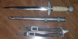 Nazi Luftwaffe Officer’s 2nd Model Dagger with Deluxe Hangers...$450 SOLD
