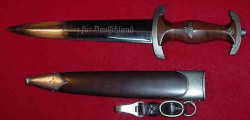 Nazi SA Dagger by Hugo Linder with Hanger Clip...$650 SOLD