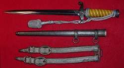 Nazi Army Officer's Dagger with Hangers and Portapee...$585 SOLD