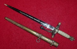 Nazi Miniature Kriegsmarine Officer's Dagger with Portapee...$595 SOLD