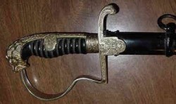 Nazi Lionhead Army Officer’s Sword by Alcoso...$575 SOLD