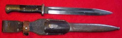 Nazi K98 Bayonet (coded "41 cof") with Matching Numbers and Frog...$225 SOLD