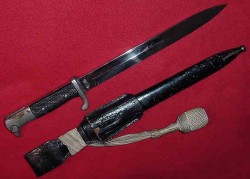 Nazi NCO Dress Bayonet by Tiger with Troddel...$150 SOLD