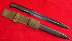 Nazi K98 Rifle Bayonet S/173G with Matching Numbers and Tropical Web Frog...$275 SOLD