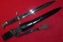 Nazi Fire Police Dress Bayonet with Frog and Knot...$115 SOLD