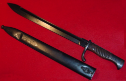 WWI German S98/05 Butcher Blade Bayonet by Mauser with Sawback Removed...$180 SOLD