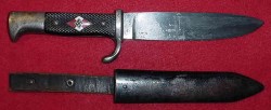 Nazi Hitler Youth Knife by Kuno Ritter, Solingen-Grafrath...$275 SOLD