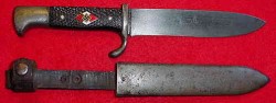 Nazi Hitler Youth Knife with Motto by Gebruder Bell...$275 SOLD