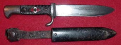 Nazi Hitler Youth Knife with Motto by A.W. Jr...$295 SOLD