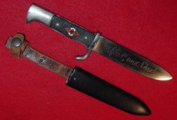 Nazi Hitler Youth Knife with Motto by Anton Wingen Jr...$350 SOLD