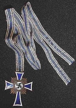 Nazi Mother’s Cross in Bronze...$65 SOLD