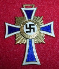 Original Nazi Mother's Cross in Gold...$35 SOLD
