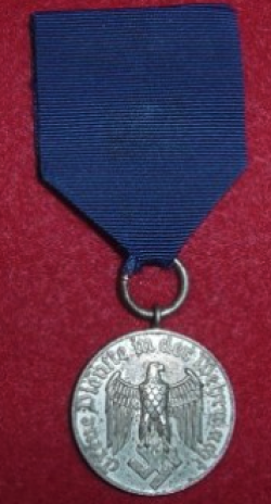Nazi Wehrmacht 4-Year Long Service Medal...$85 SOLD