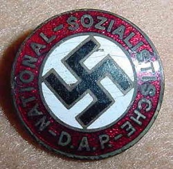 Nazi NSDAP Party Pin Badge...$60 SOLD