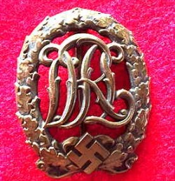 Nazi DRL Sports Badge in Bronze...$65 SOLD