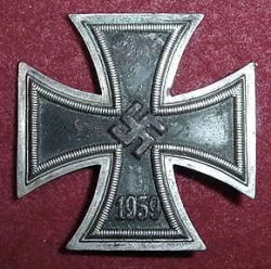 Nazi Iron Cross 1st Class Marked "L59" with Square...$210 SOLD