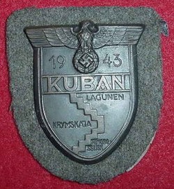 Nazi Kuban Campaign Sleeve Shield...$135 SOLD