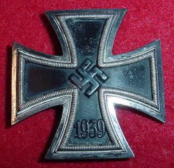 Nazi Iron Cross 1st Class Vaulted Marked 