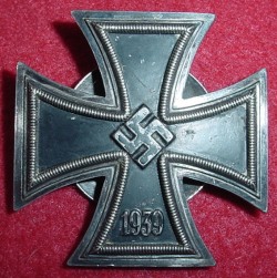 Nazi Iron Cross 1st Class Marked L58 with Screwback...$350 SOLD